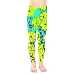 Chrysanthemums Kids  Leggings by Hostory