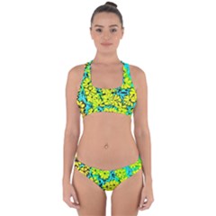 Chrysanthemums Cross Back Hipster Bikini Set by Hostory