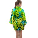 Chrysanthemums Long Sleeve Satin Kimono View2