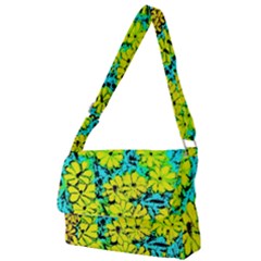 Chrysanthemums Full Print Messenger Bag (s) by Hostory