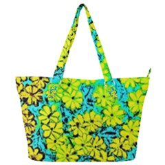 Chrysanthemums Full Print Shoulder Bag by Hostory