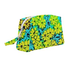 Chrysanthemums Wristlet Pouch Bag (medium) by Hostory