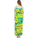 Chrysanthemums Draped Sleeveless Chiffon Jumpsuit View2