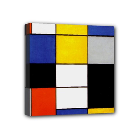 Composition A By Piet Mondrian Mini Canvas 4  X 4  (stretched) by impacteesstreetweareight