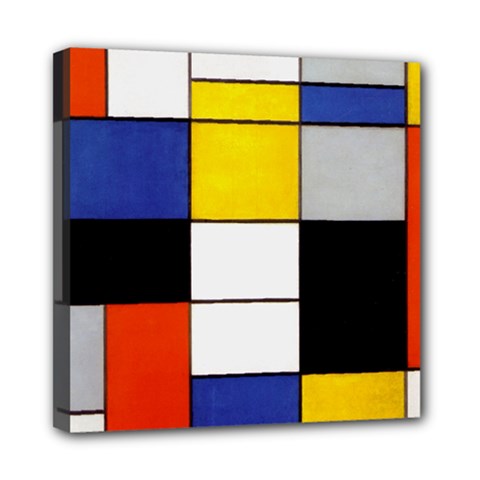 Composition A By Piet Mondrian Mini Canvas 8  X 8  (stretched) by impacteesstreetweareight