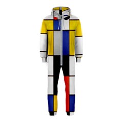 Composition A By Piet Mondrian Hooded Jumpsuit (kids) by impacteesstreetweareight