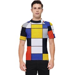 Composition A By Piet Mondrian Men s Short Sleeve Rash Guard