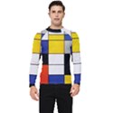 Composition A By Piet Mondrian Men s Long Sleeve Rash Guard View1