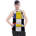 Composition A By Piet Mondrian Men s Sleeveless Hoodie View1