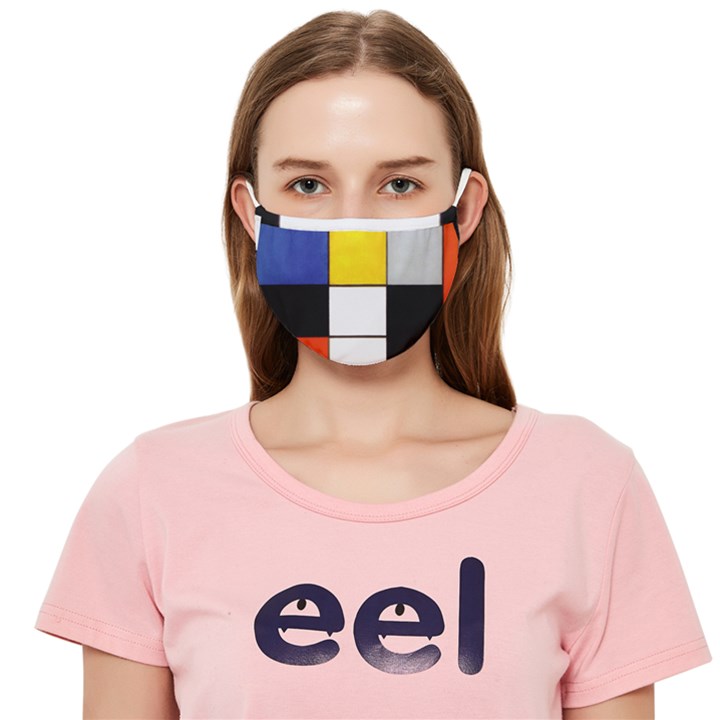 Composition A By Piet Mondrian Cloth Face Mask (Adult)