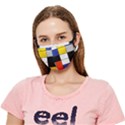 Composition A By Piet Mondrian Crease Cloth Face Mask (Adult) View1