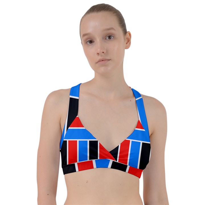 Crossing Lines Sweetheart Sports Bra