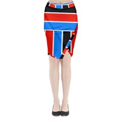 Crossing Lines Midi Wrap Pencil Skirt by impacteesstreetweareight