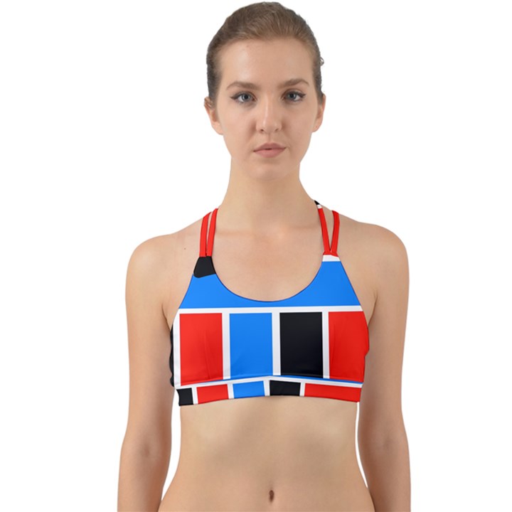 Crossing Lines Back Web Sports Bra