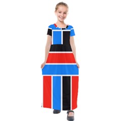 Crossing Lines Kids  Short Sleeve Maxi Dress by impacteesstreetweareight