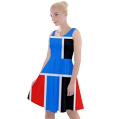 Crossing Lines Knee Length Skater Dress by impacteesstreetweareight