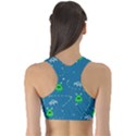 Funny Aliens With Spaceships Sports Bra View2