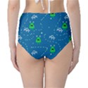 Funny Aliens With Spaceships Classic High-Waist Bikini Bottoms View2