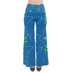 Funny Aliens With Spaceships So Vintage Palazzo Pants by SychEva