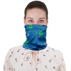 Funny Aliens With Spaceships Face Covering Bandana (adult) by SychEva