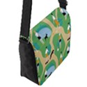 Girls With Dogs For A Walk In The Park Flap Closure Messenger Bag (S) View2