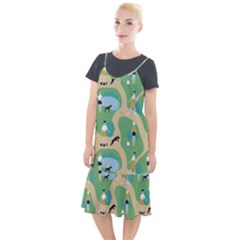 Girls With Dogs For A Walk In The Park Camis Fishtail Dress by SychEva