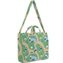 Girls With Dogs For A Walk In The Park Square Shoulder Tote Bag View2