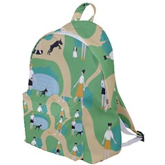 Girls With Dogs For A Walk In The Park The Plain Backpack by SychEva