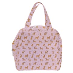 Cute Chihuahua With Sparkles On A Pink Background Boxy Hand Bag