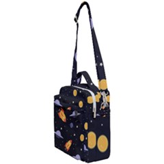 Cosmos Rockets Spaceships Ufos Crossbody Day Bag by Amaryn4rt