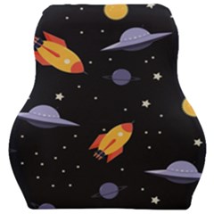 Cosmos Rockets Spaceships Ufos Car Seat Velour Cushion  by Amaryn4rt