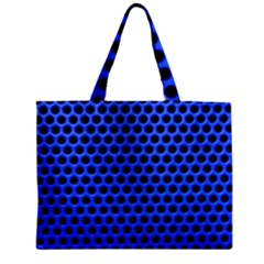 Metallic Mesh Screen-blue Zipper Mini Tote Bag by impacteesstreetweareight