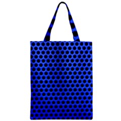 Metallic Mesh Screen-blue Zipper Classic Tote Bag by impacteesstreetweareight