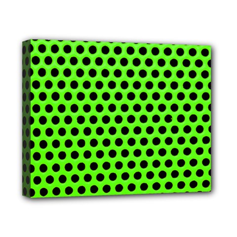 Metallic Mesh Screen-green Canvas 10  X 8  (stretched) by impacteesstreetweareight