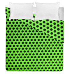 Metallic Mesh Screen-green Duvet Cover Double Side (queen Size) by impacteesstreetweareight