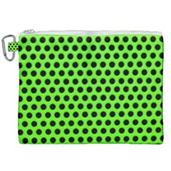 Metallic Mesh Screen-green Canvas Cosmetic Bag (xxl) by impacteesstreetweareight