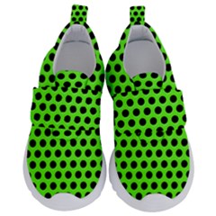 Metallic Mesh Screen-green Kids  Velcro No Lace Shoes by impacteesstreetweareight