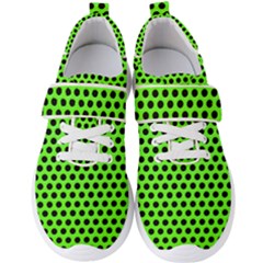 Metallic Mesh Screen-green Men s Velcro Strap Shoes by impacteesstreetweareight