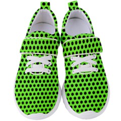 Metallic Mesh Screen-green Women s Velcro Strap Shoes by impacteesstreetweareight