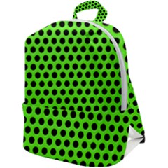 Metallic Mesh Screen-green Zip Up Backpack by impacteesstreetweareight