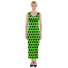 Metallic Mesh Screen-green Fitted Maxi Dress by impacteesstreetweareight