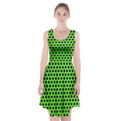 Metallic Mesh Screen-green Racerback Midi Dress by impacteesstreetweareight