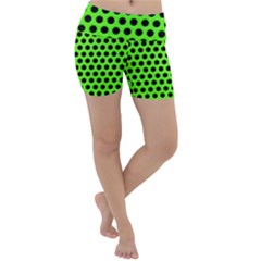 Metallic Mesh Screen-green Lightweight Velour Yoga Shorts by impacteesstreetweareight