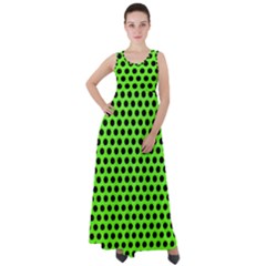 Metallic Mesh Screen-green Empire Waist Velour Maxi Dress by impacteesstreetweareight