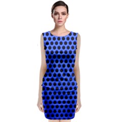 Metallic Mesh Screen-blue Classic Sleeveless Midi Dress by impacteesstreetweareight