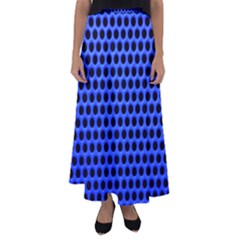 Metallic Mesh Screen-blue Flared Maxi Skirt by impacteesstreetweareight