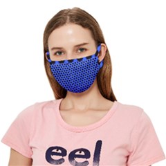 Metallic Mesh Screen-blue Crease Cloth Face Mask (adult) by impacteesstreetweareight