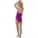 Metallic Mesh Screen Go with the Flow One Piece Swimsuit View2