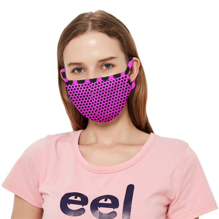 Metallic Mesh Screen Crease Cloth Face Mask (Adult)