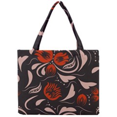 Folk Flowers Pattern Floral Surface Design Seamless Pattern Mini Tote Bag by Eskimos